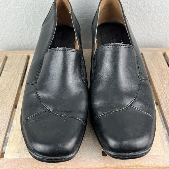 Croft & Barrow Leather Slip On Loafers Black Size 9 - Picture 2 of 9